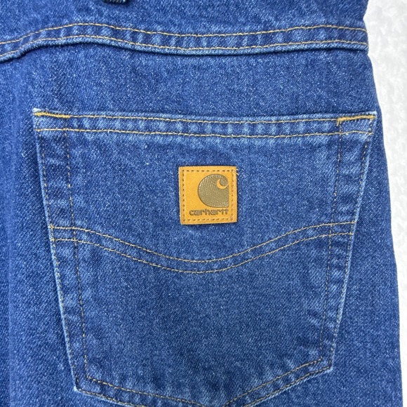 Carhartt Relaxed Fit Flannel Lined Jeans Mens 44x30 B172 DST NWT NOS Denim - Picture 7 of 12